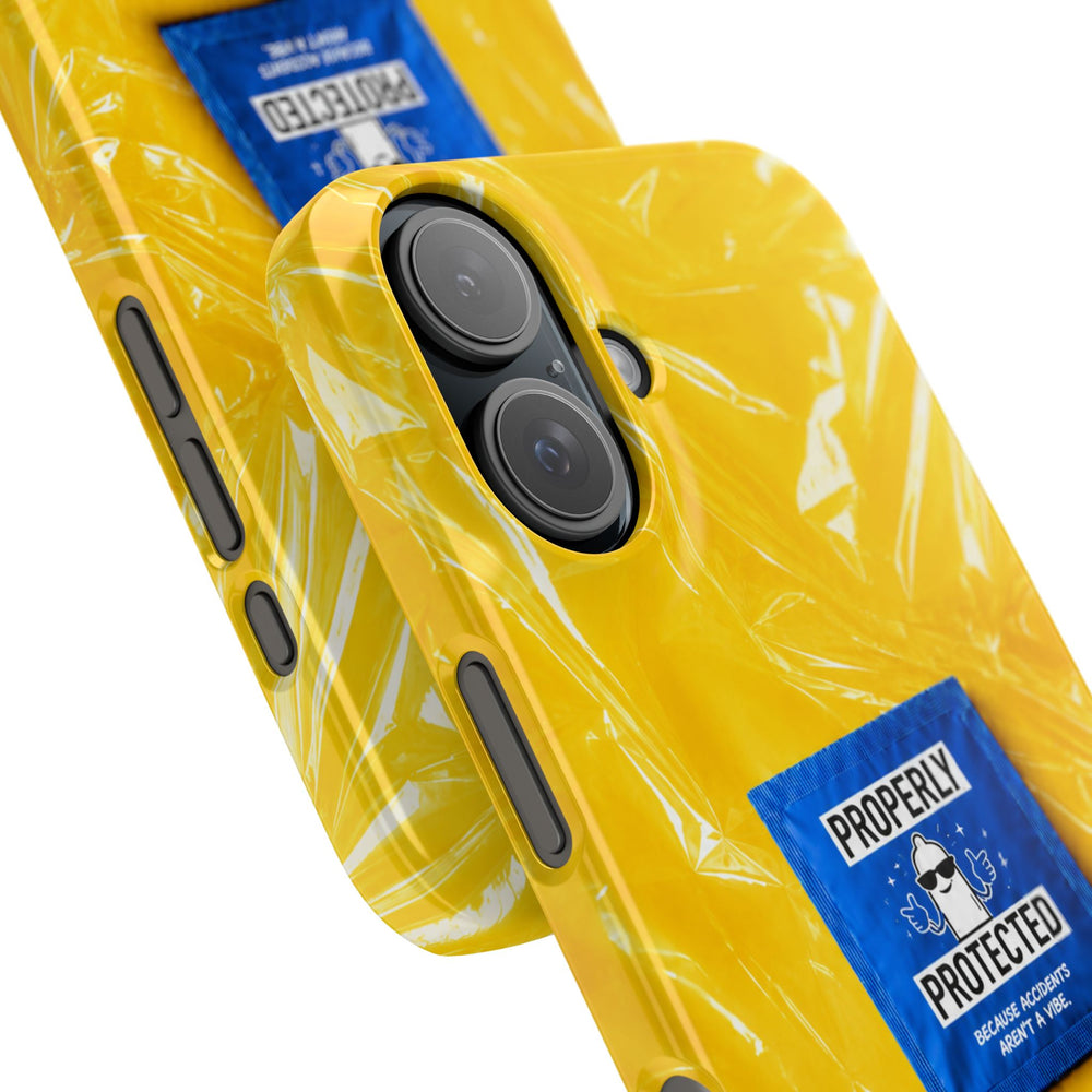 "Properly Protected" Graphic Snap Phone Case