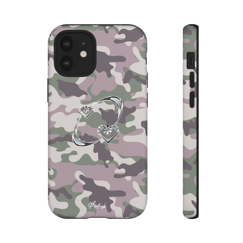 Camouflage Heart Tough Phone Case