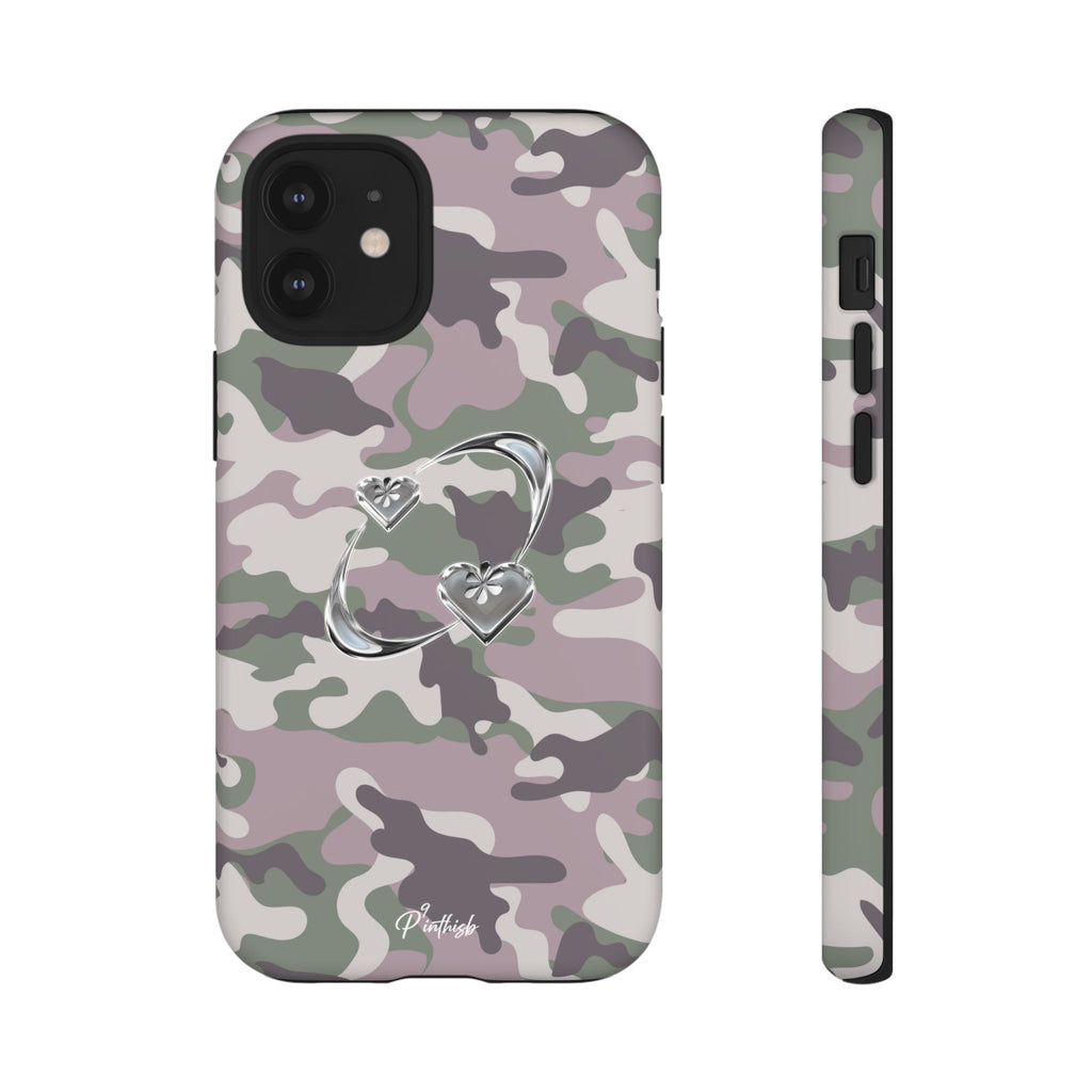 Camouflage Heart Tough Phone Case