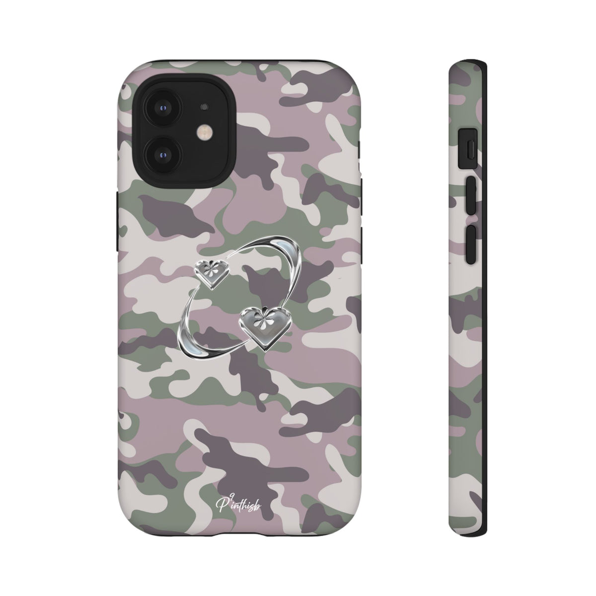 Camouflage Heart Tough Phone Case