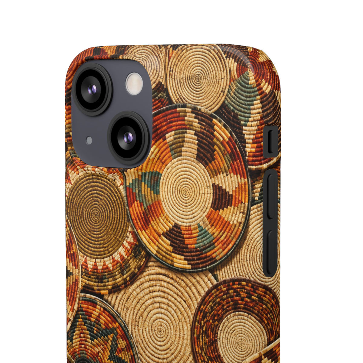 Bohemian Woven Basket Pattern Snap Case