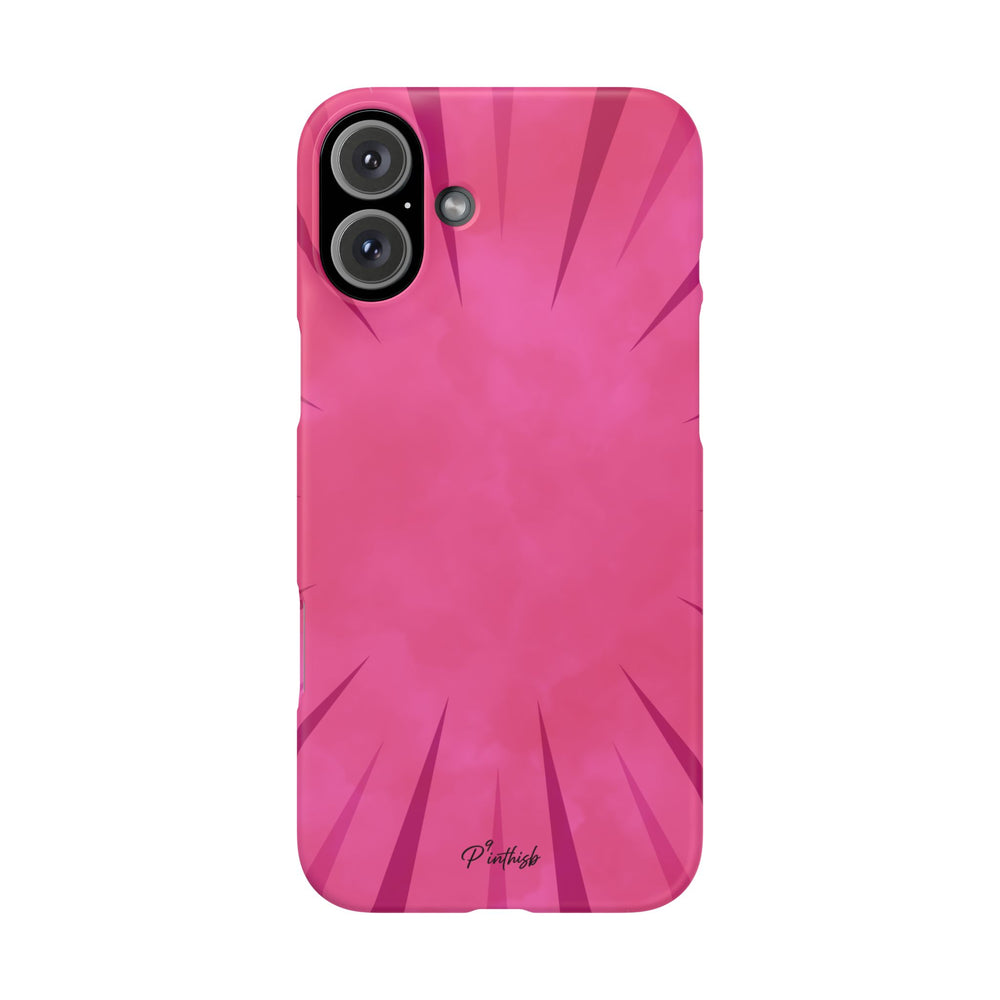 Pink Burst Snap Phone Case