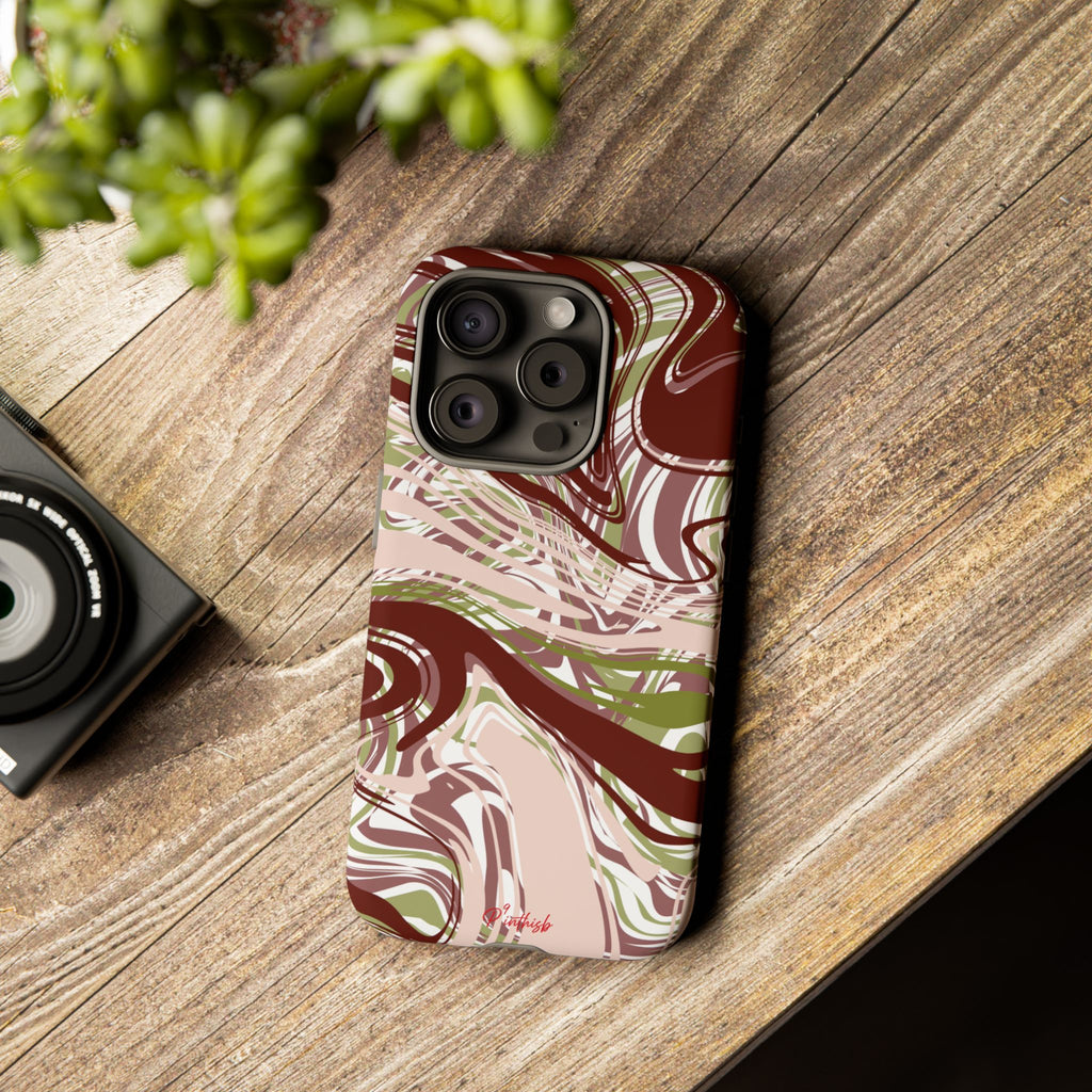 Abstract Marbled Tough Phone Case