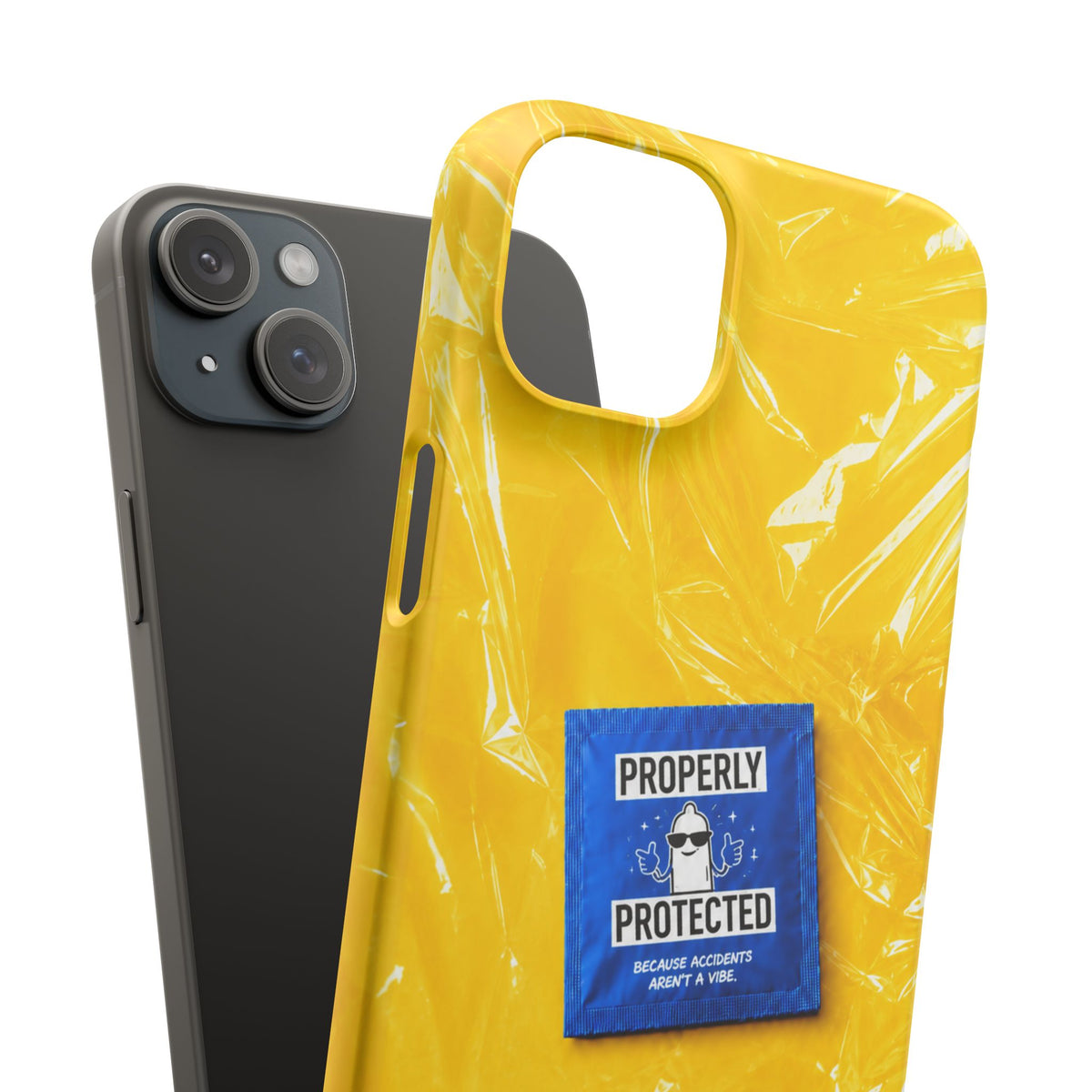 "Properly Protected" Graphic Snap Phone Case