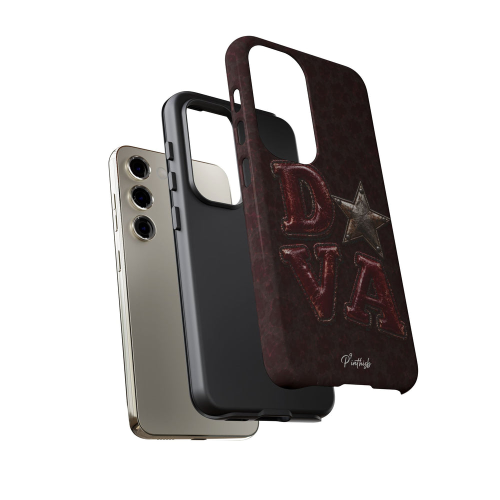 Geometric Blue Diamond Tough Phone Case