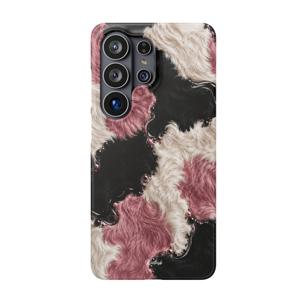 Cow Print Swirl Snap Case