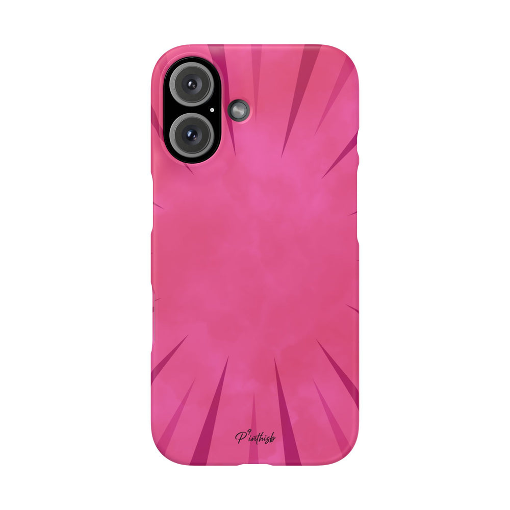 Pink Burst Snap Phone Case