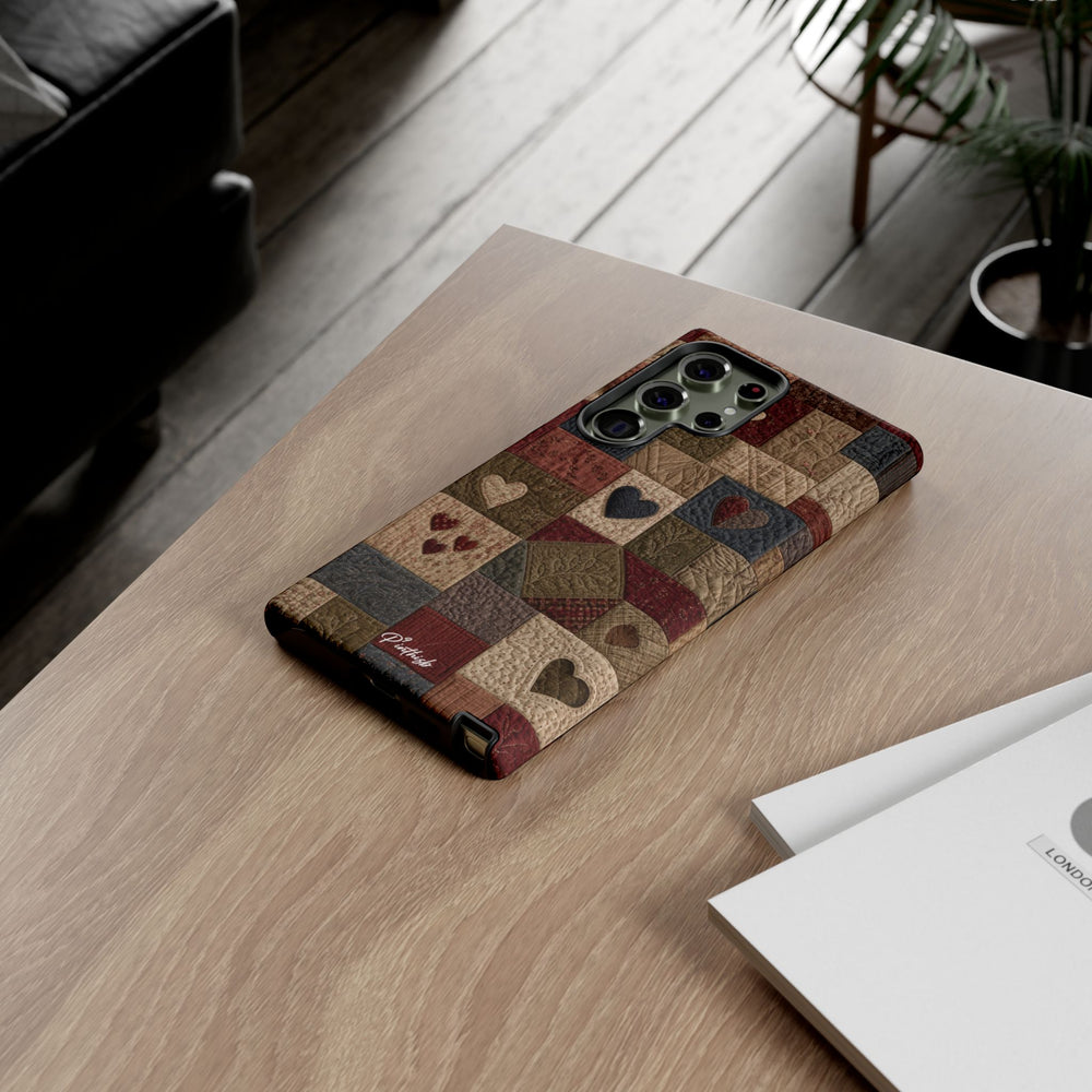 Patchwork Hearts Phone Case