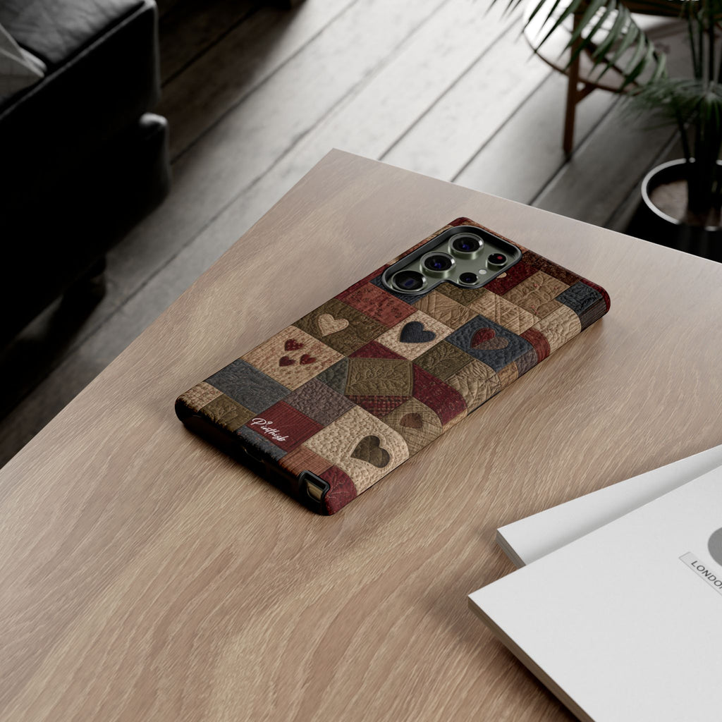 Patchwork Hearts Phone Case