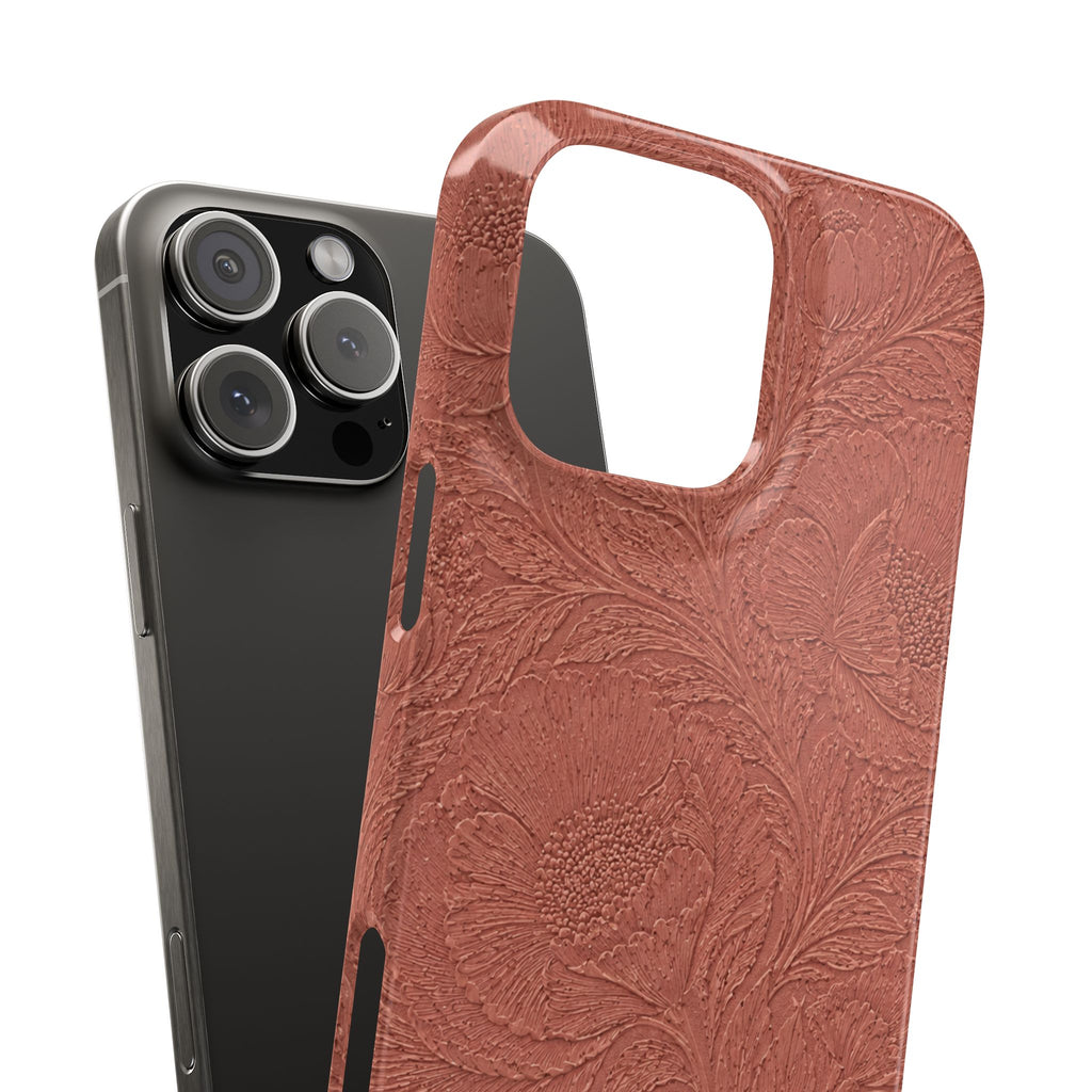Embossed Floral Snap Case