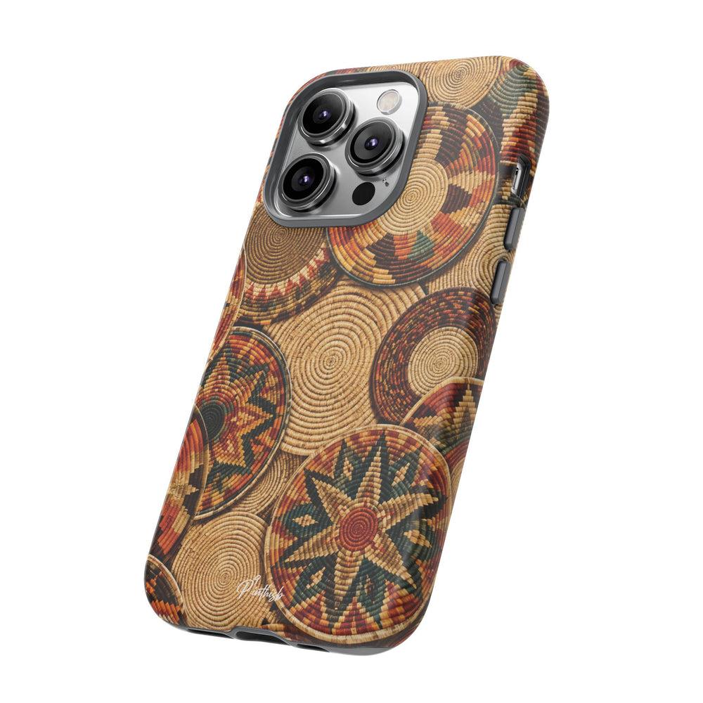 Bohemian Woven Basket Pattern Tough Case
