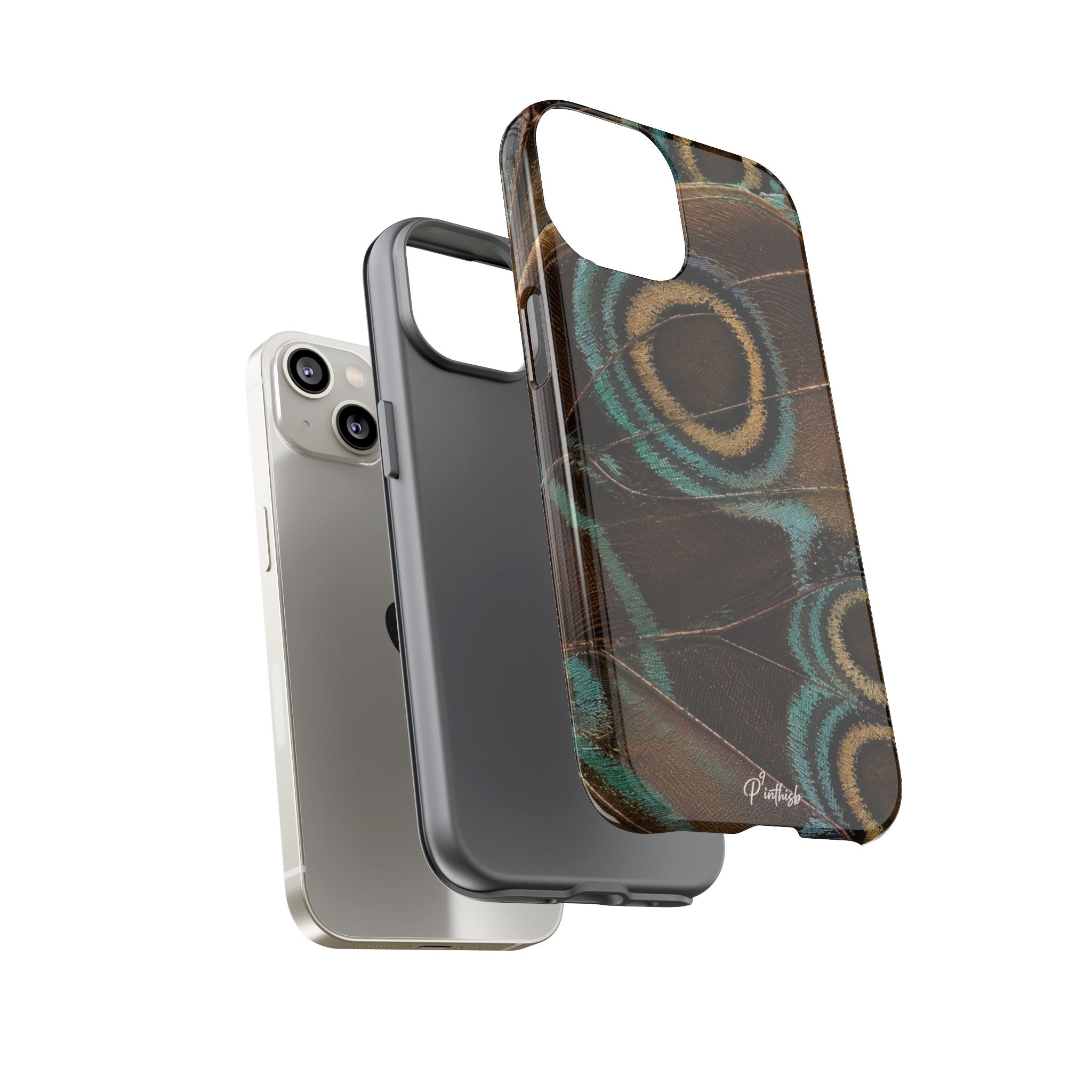 Peacock Feather Pattern Tough Case