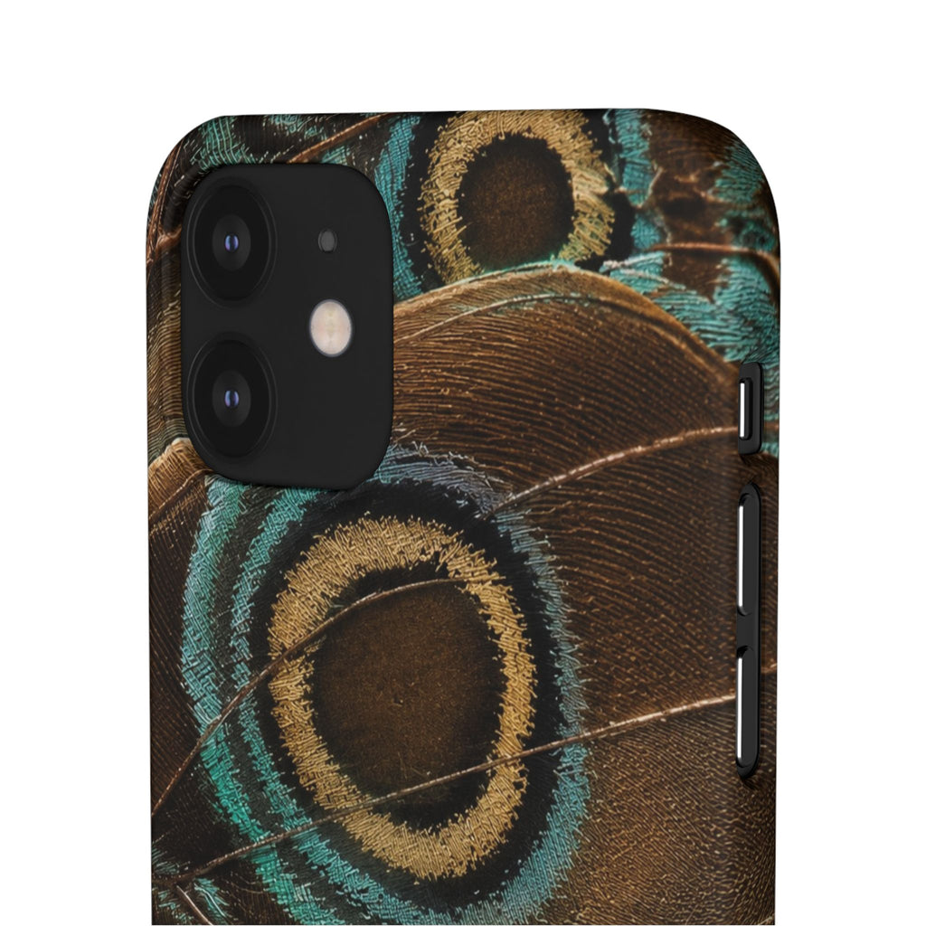 Peacock Feather Pattern Snap Case