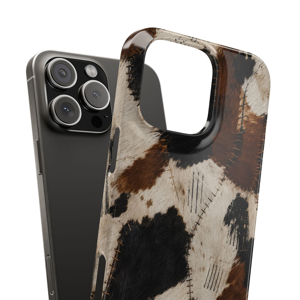 Brown & Black Animal Print Snap Case