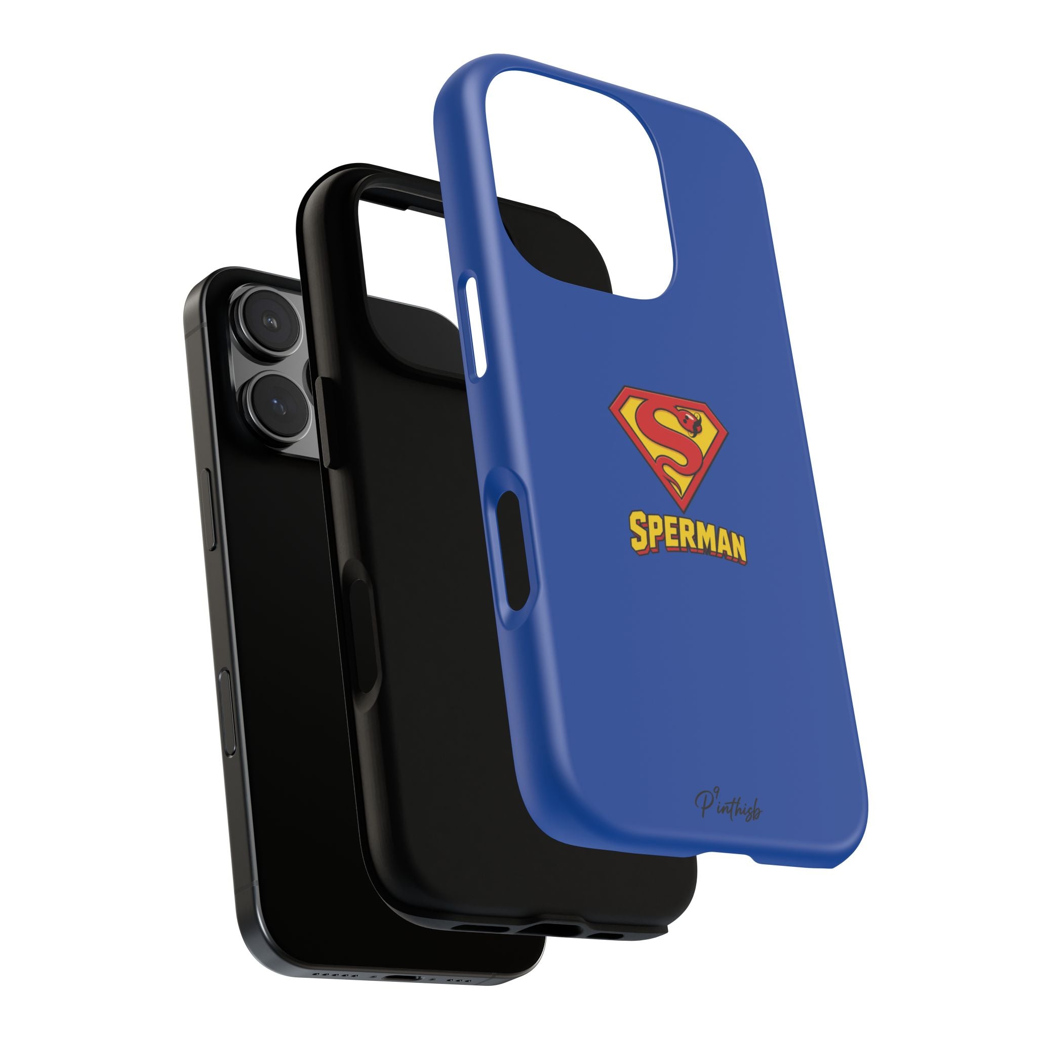 "SPERMAN" Parody Logo Tough Phone Case