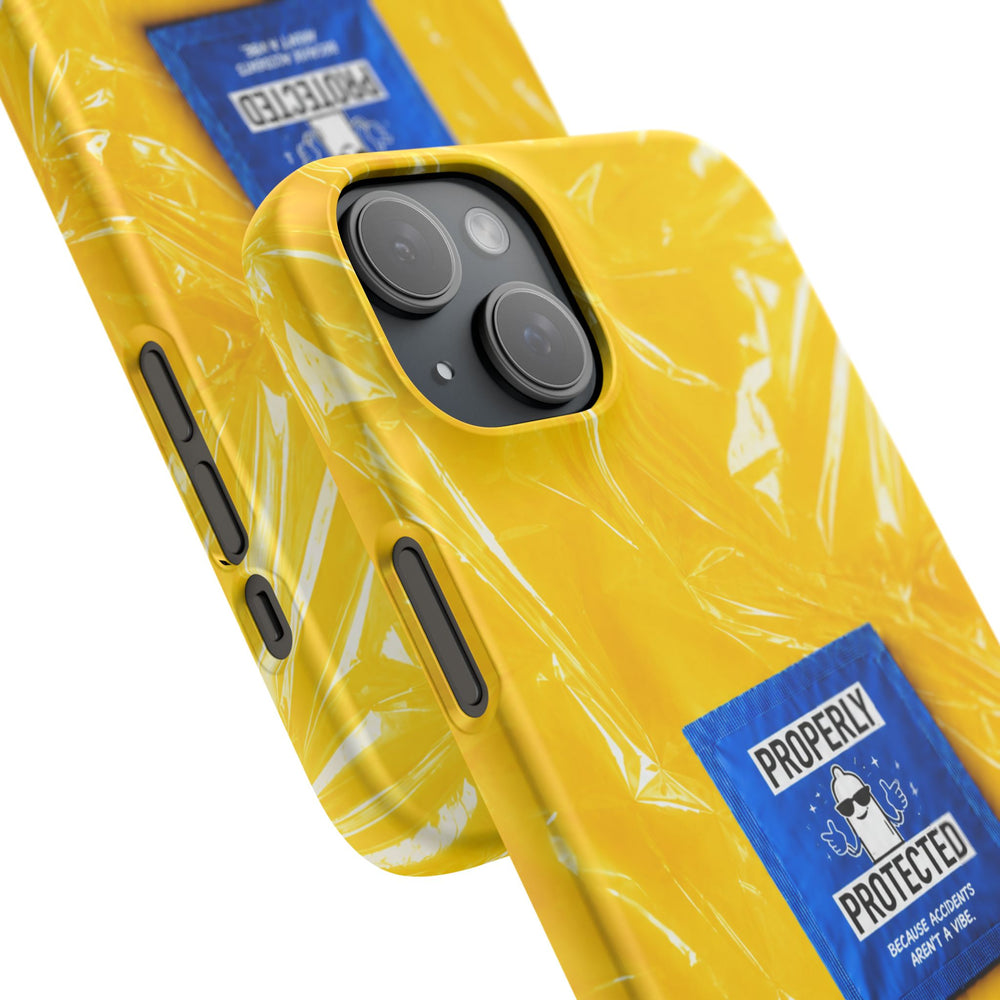 "Properly Protected" Graphic Snap Phone Case