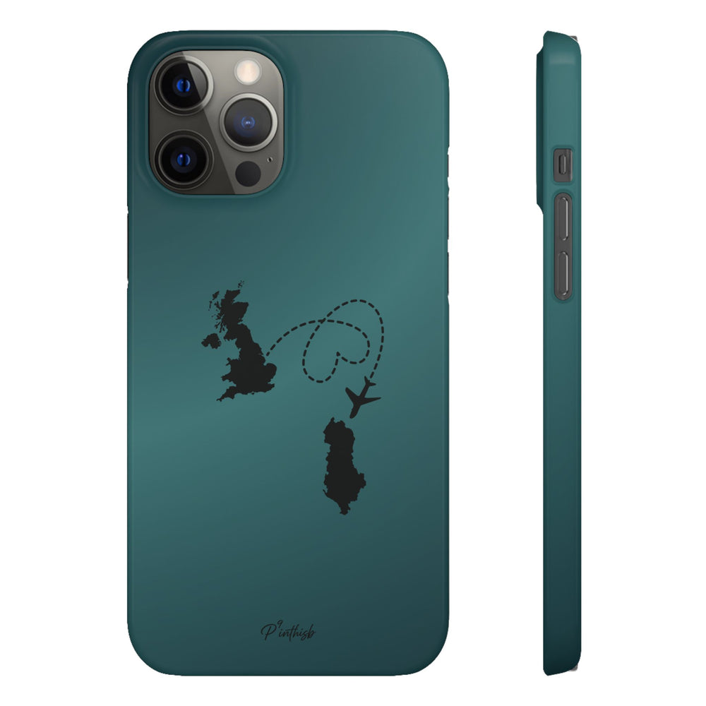 Copy of UK to Albania Pink Snap Phone Case