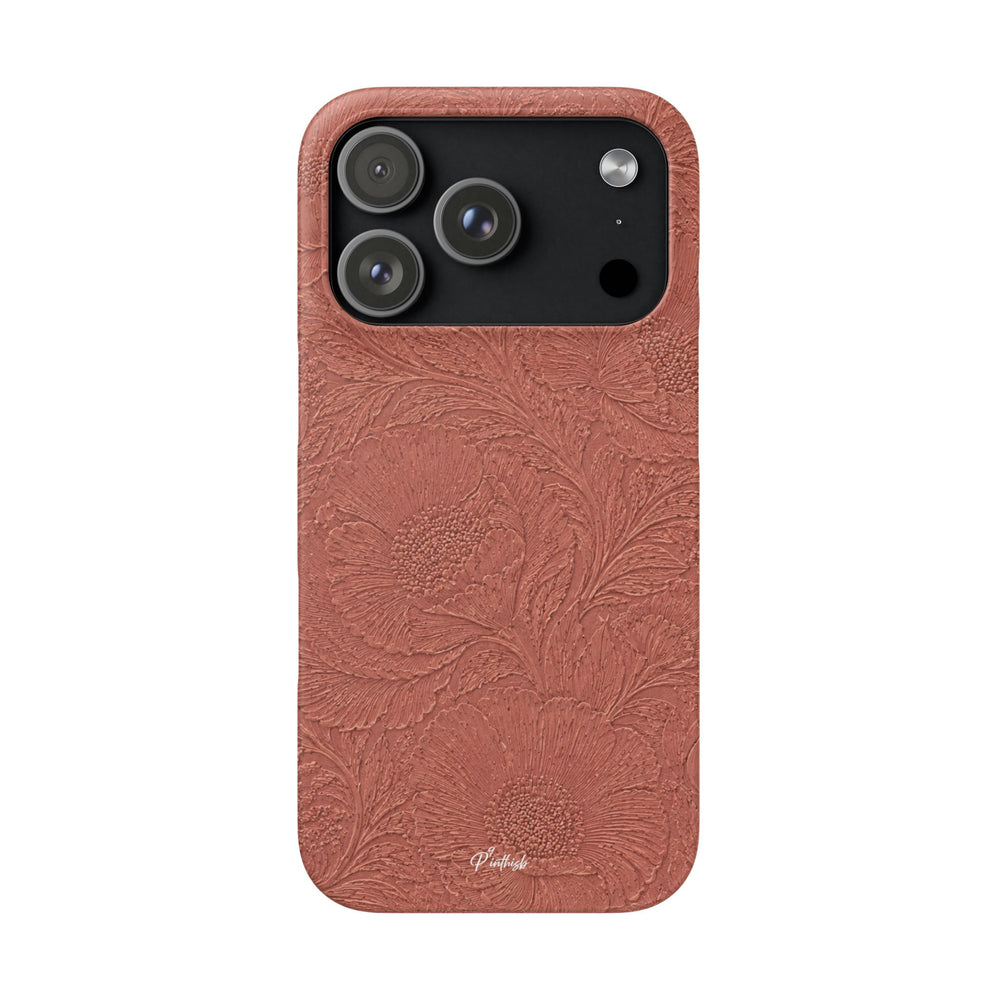 Embossed Floral Snap Case