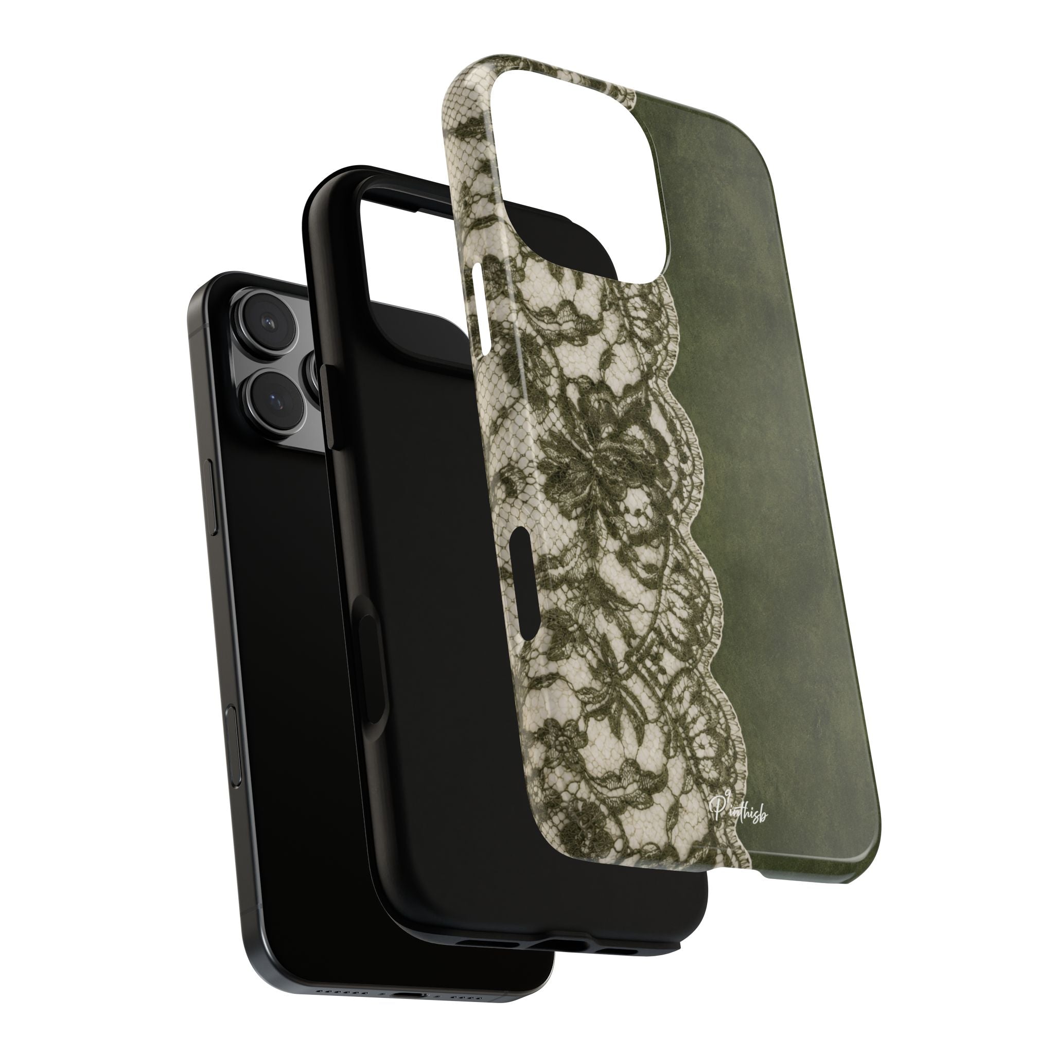Olive Lace Tough Case