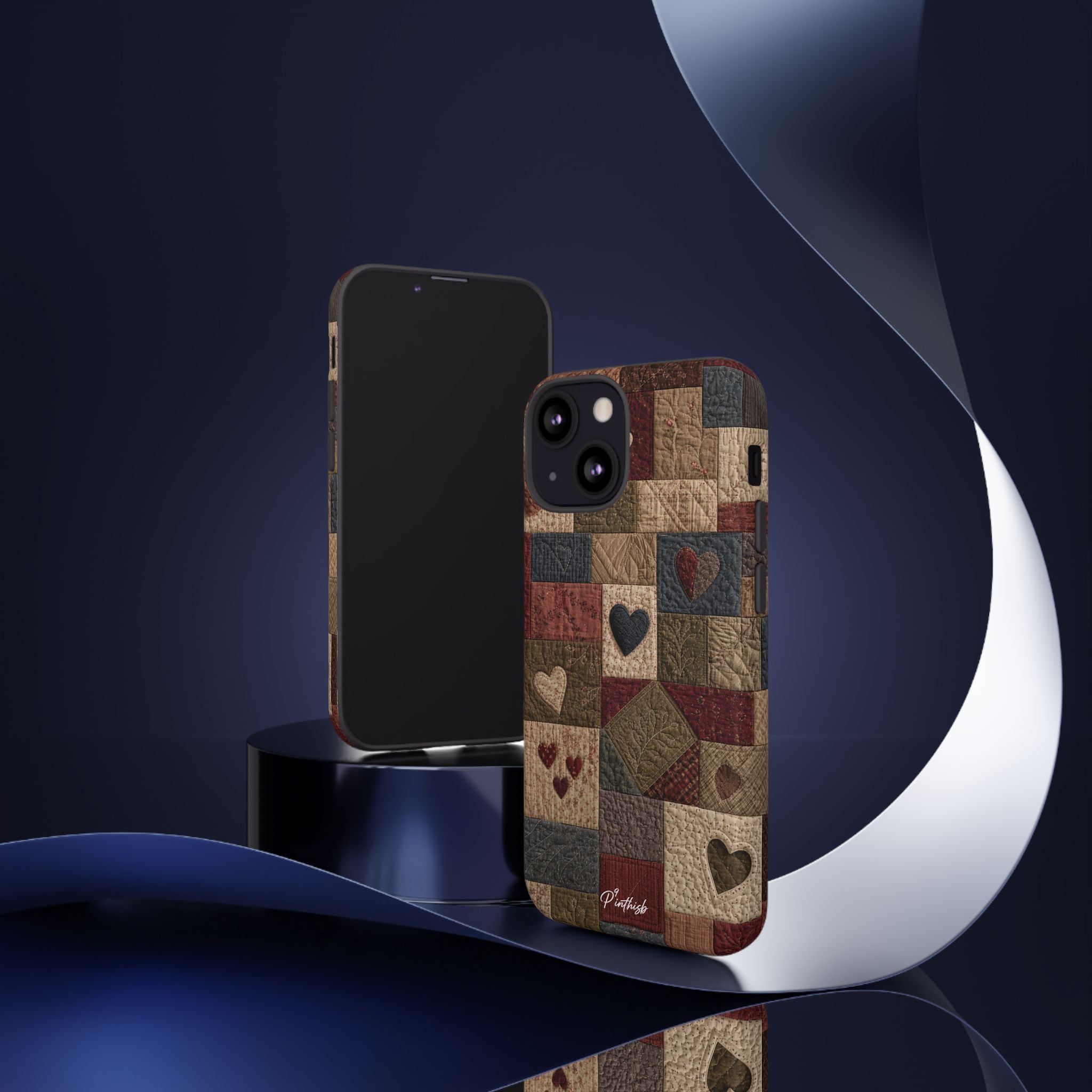 Patchwork Hearts Phone Case