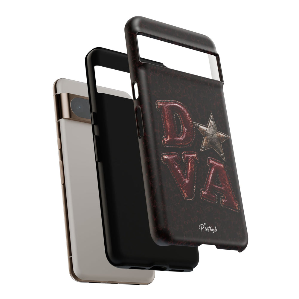 Geometric Blue Diamond Tough Phone Case