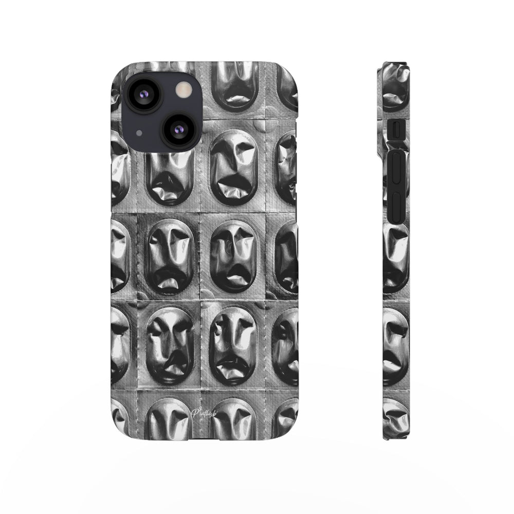 Metallic Mask Grid Snap Case