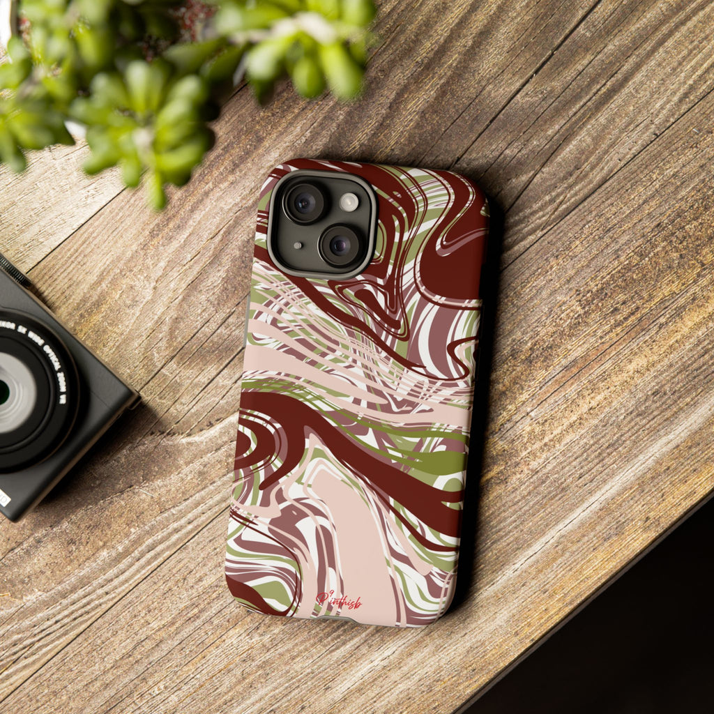 Abstract Marbled Tough Phone Case