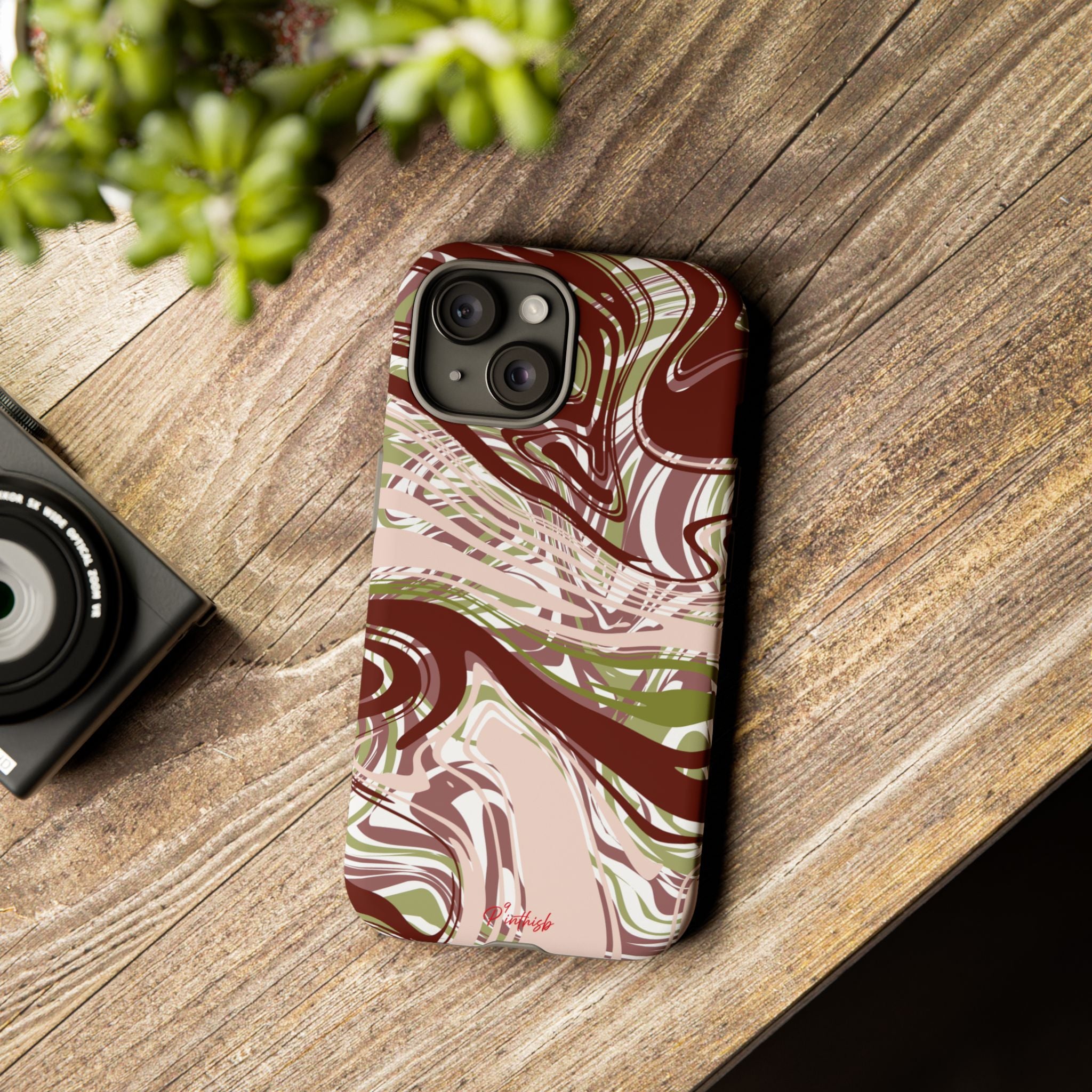 Abstract Marbled Tough Phone Case