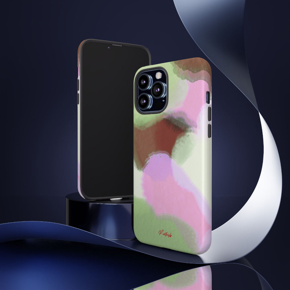 Abstract Pastel Camouflage Tough Phone Case