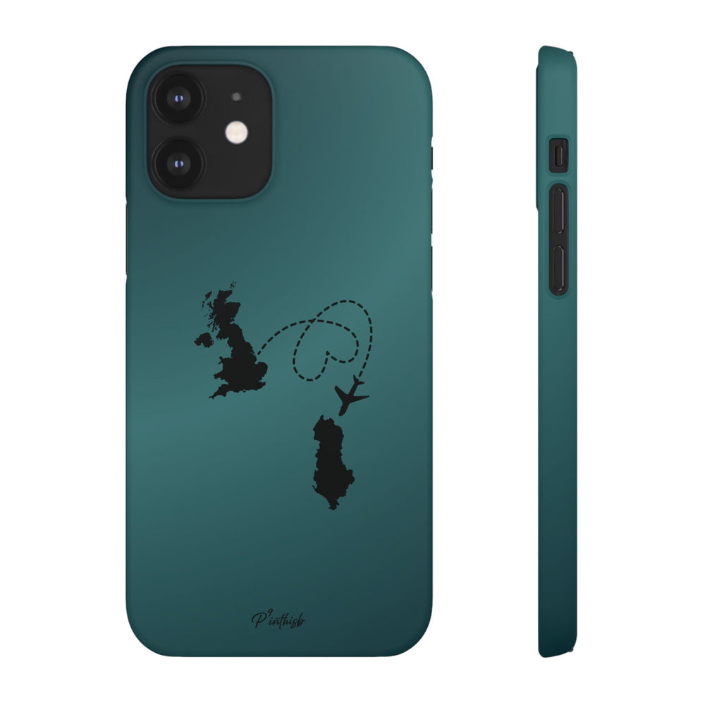 Copy of UK to Albania Pink Snap Phone Case