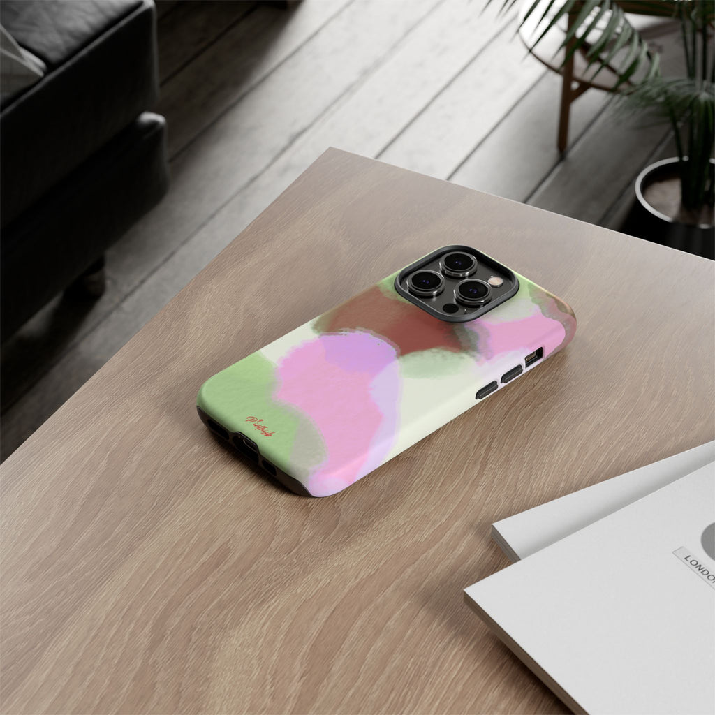 Abstract Pastel Camouflage Tough Phone Case
