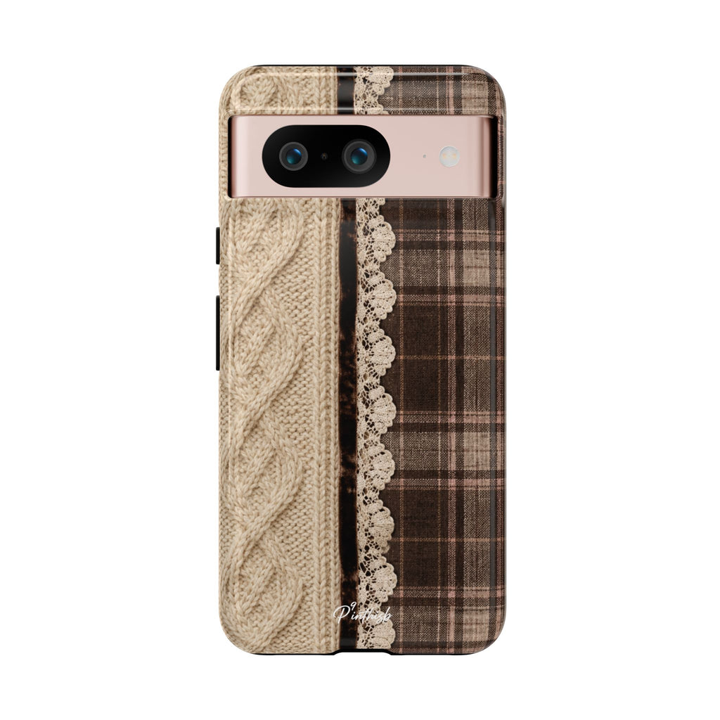 Cozy Plaid Knit Tough Phone Case