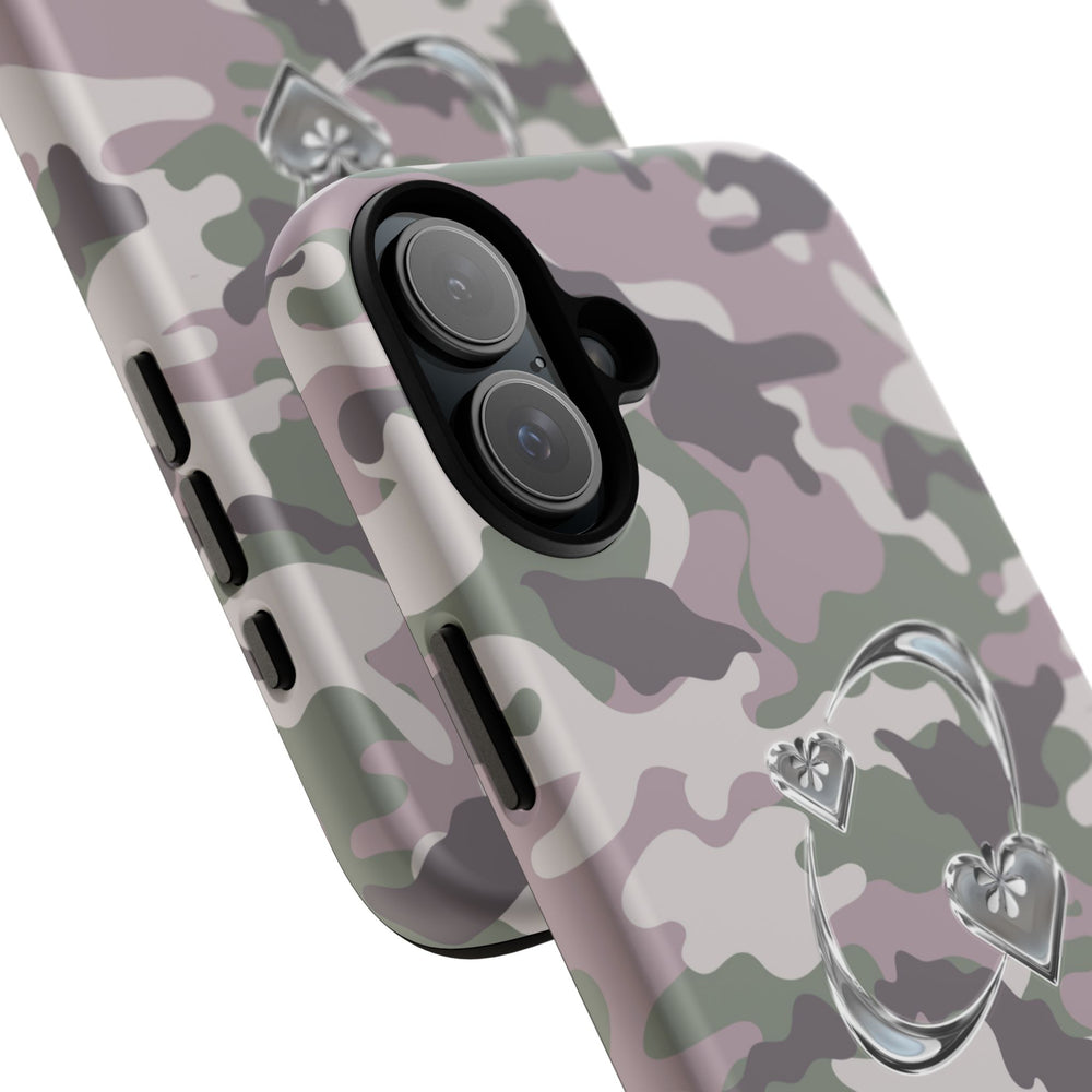 Camouflage Heart Tough Phone Case