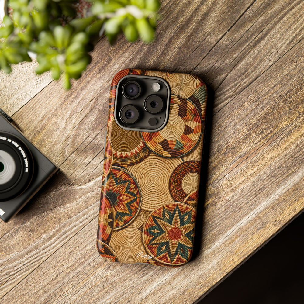 Bohemian Woven Basket Pattern Tough Case