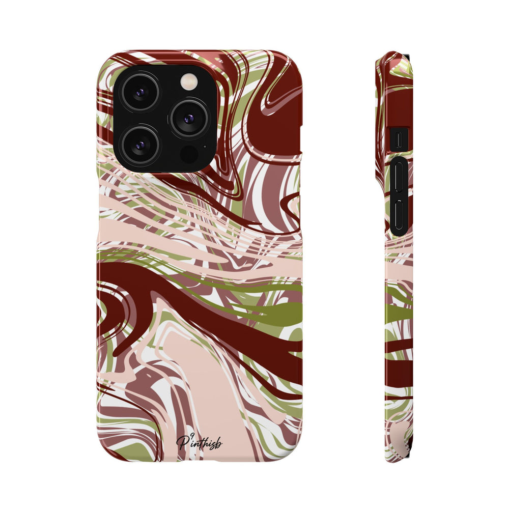 Abstract Marbled Snap Phone Case