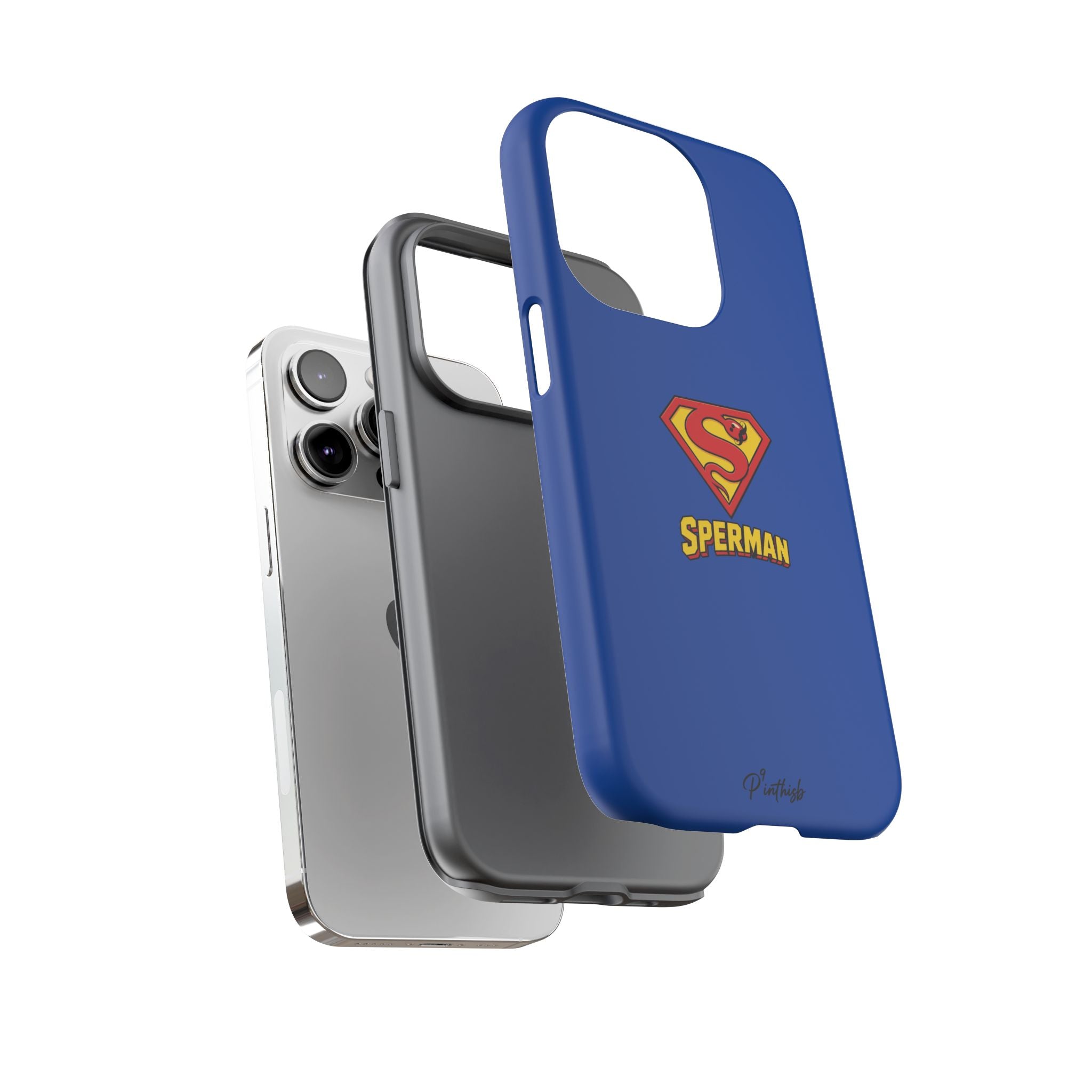 "SPERMAN" Parody Logo Tough Phone Case