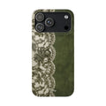 Olive Lace Snap Case
