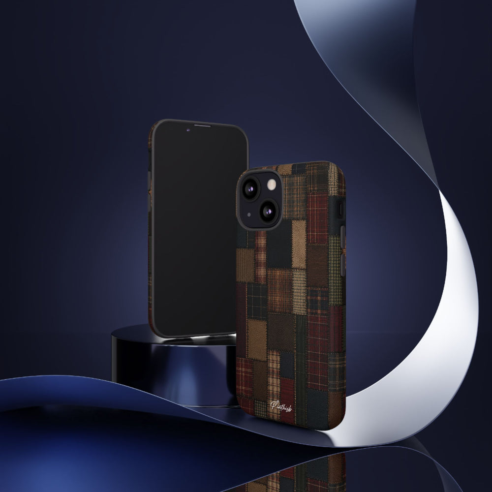 Plaid Patchwork Tough Phone Case