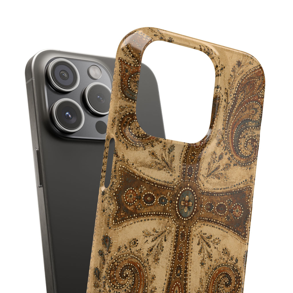 Cross Paisley Snap Case
