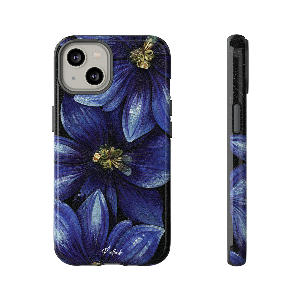 Blue Floral Tough Case