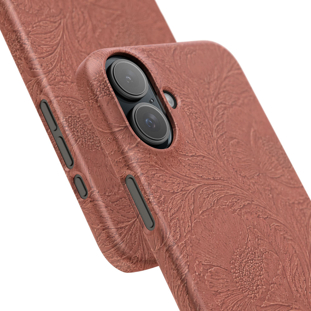Embossed Floral Snap Case
