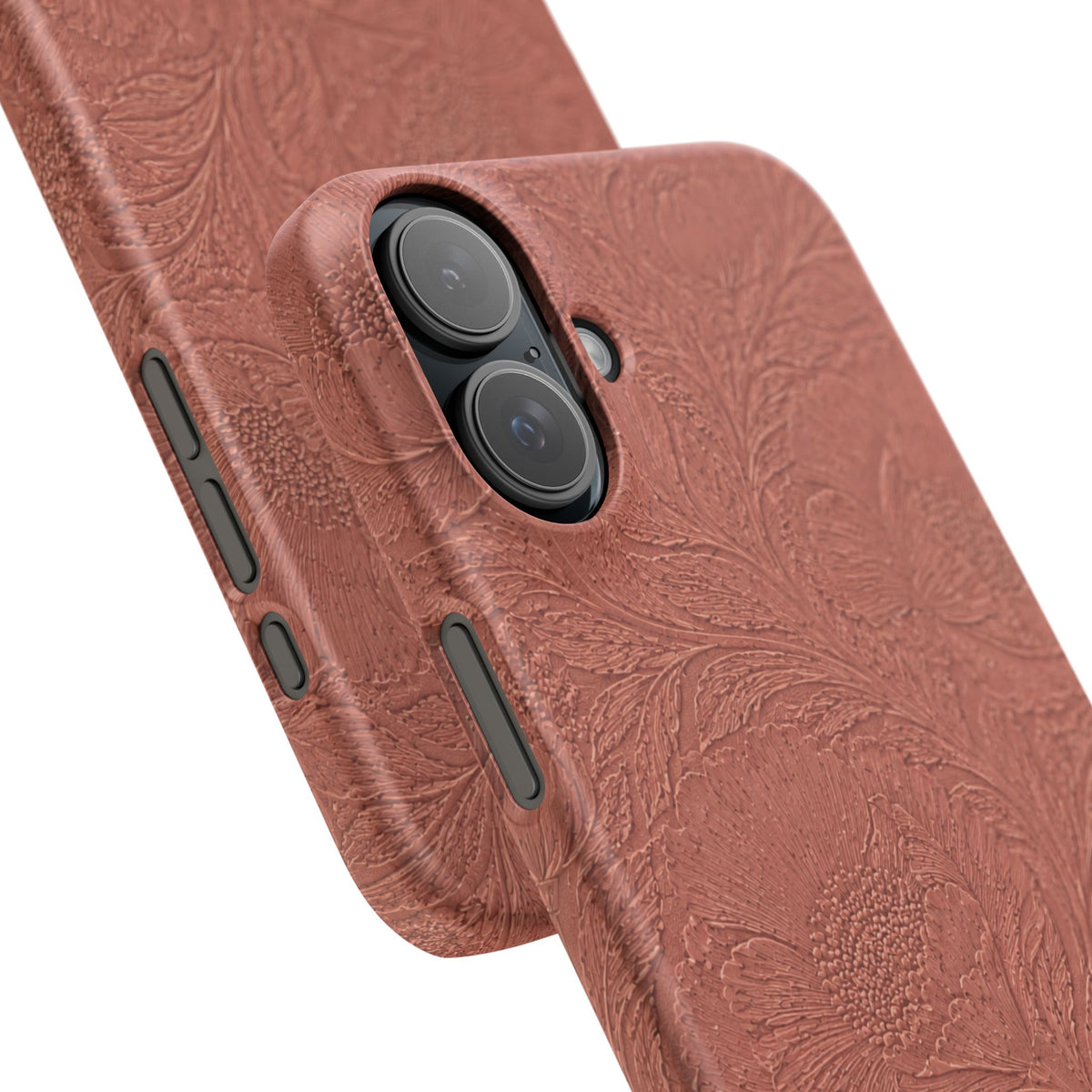 Embossed Floral Snap Case