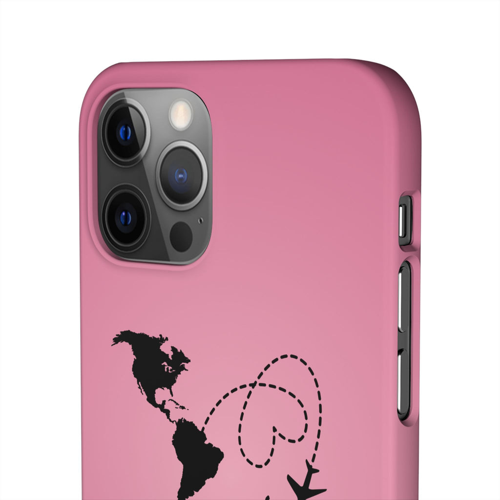 America to Albania Pink Snap Phone Case