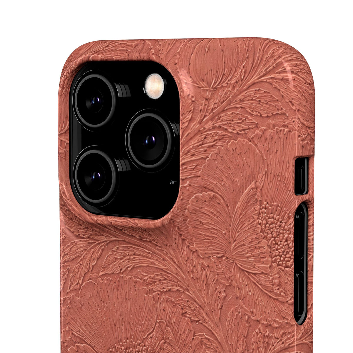 Embossed Floral Snap Case