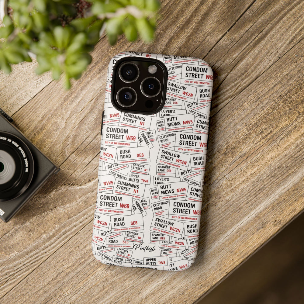 Cheeky London Street Signs Phone Case