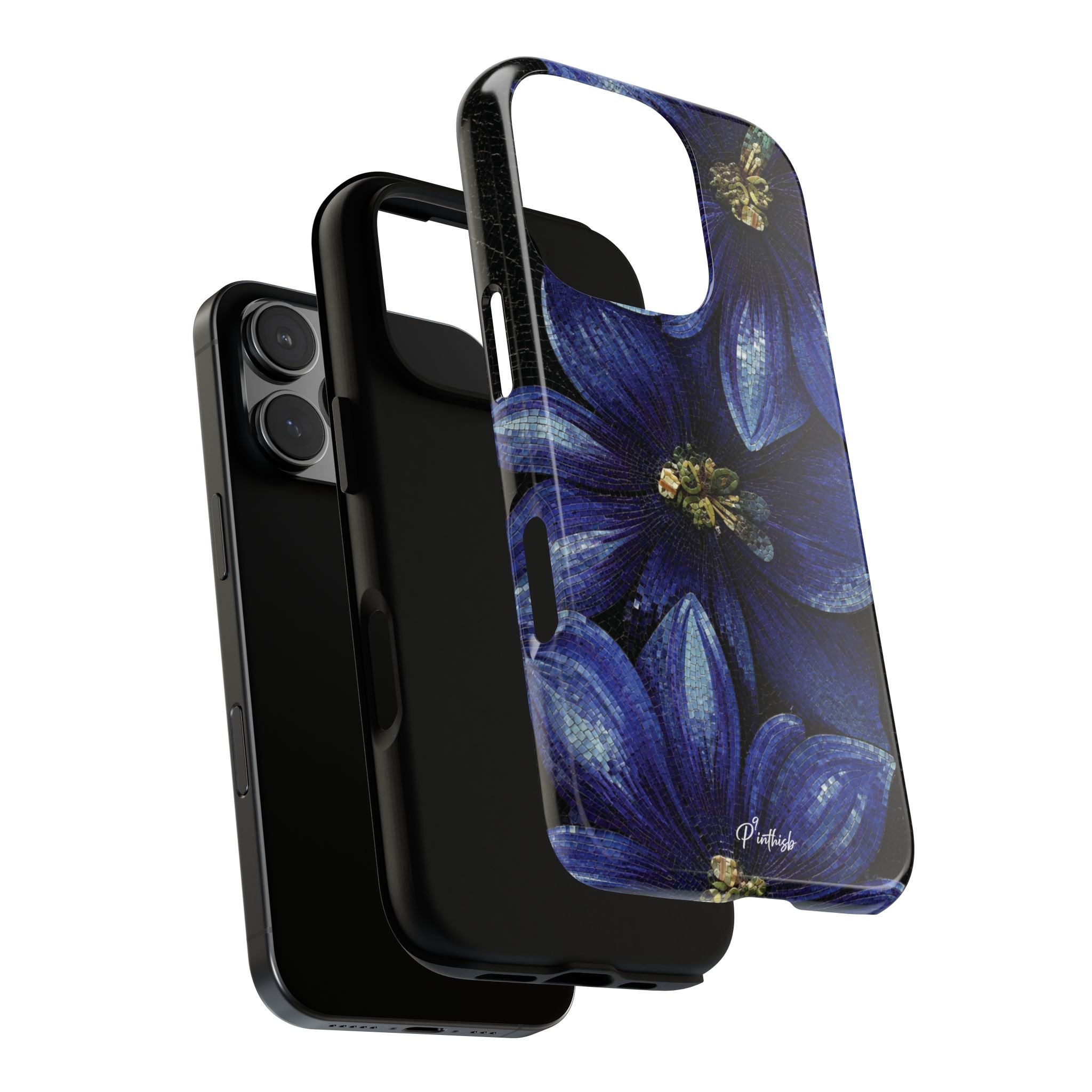 Blue Floral Tough Case