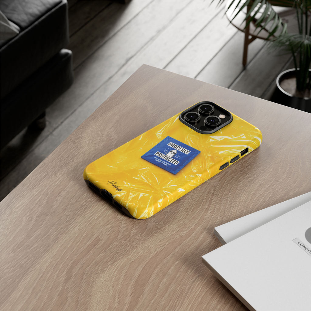 "Properly Protected" Graphic Phone Case