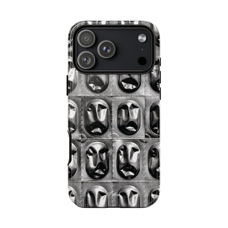 Metallic Mask Grid Tough Case
