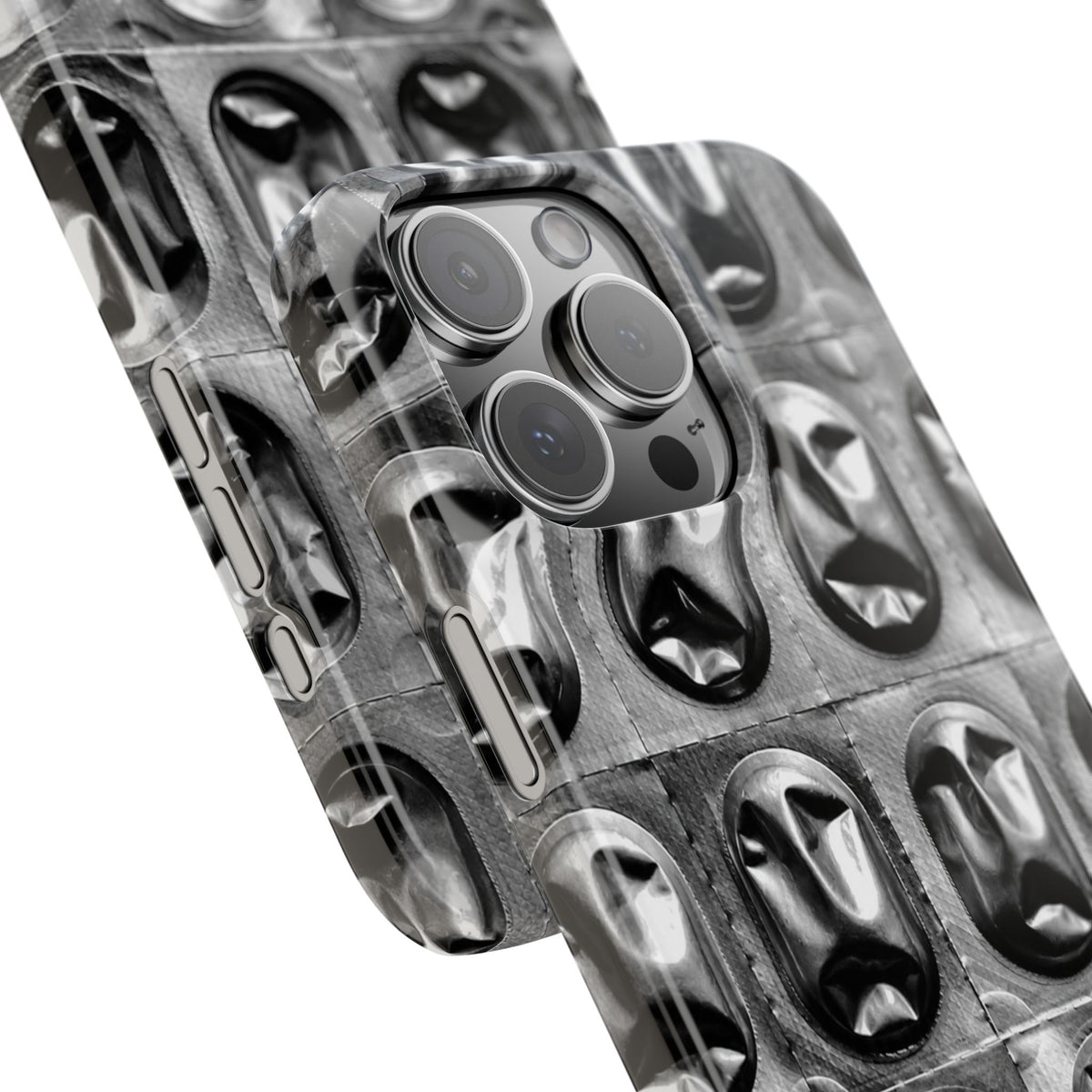 Metallic Mask Grid Snap Case