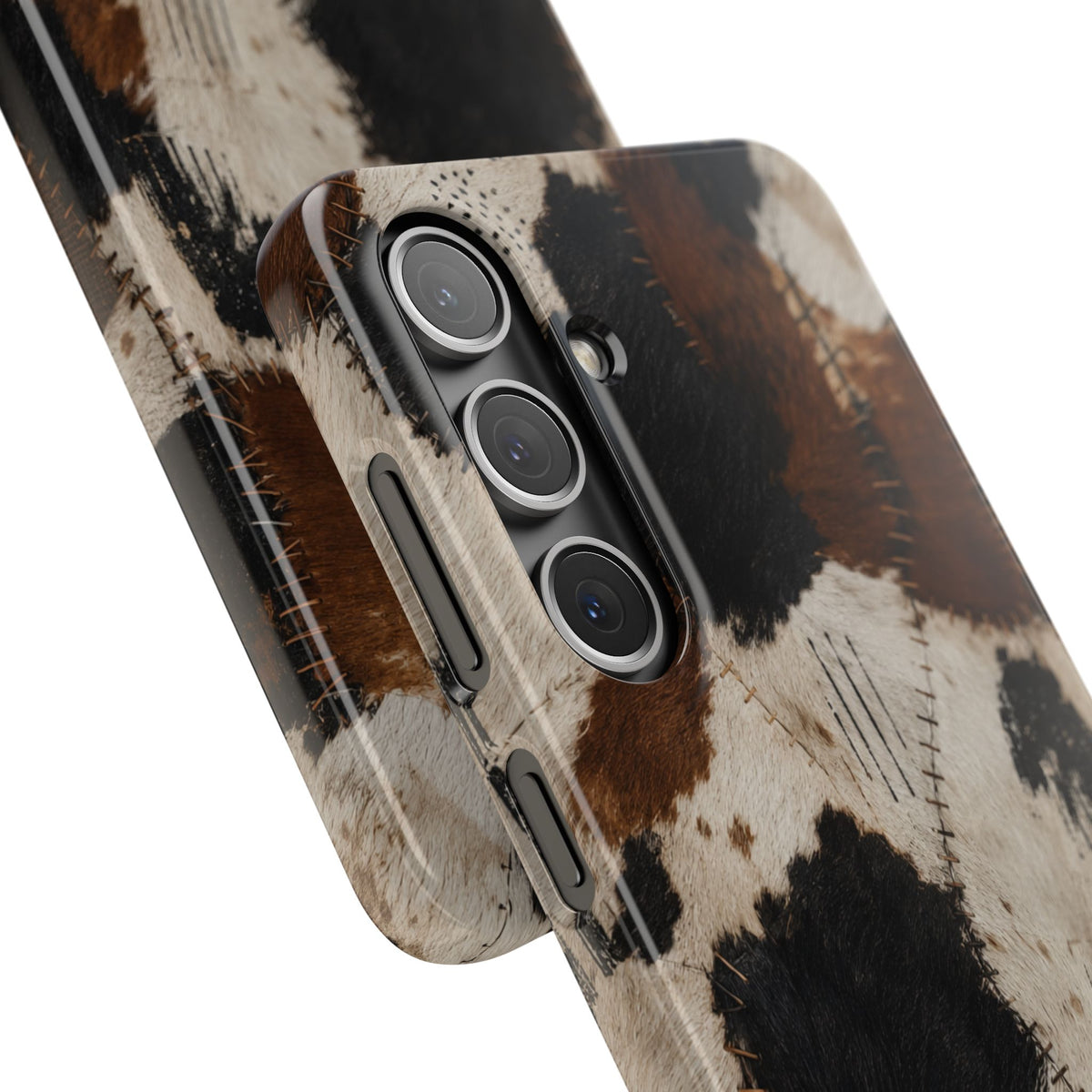 Brown & Black Animal Print Snap Case